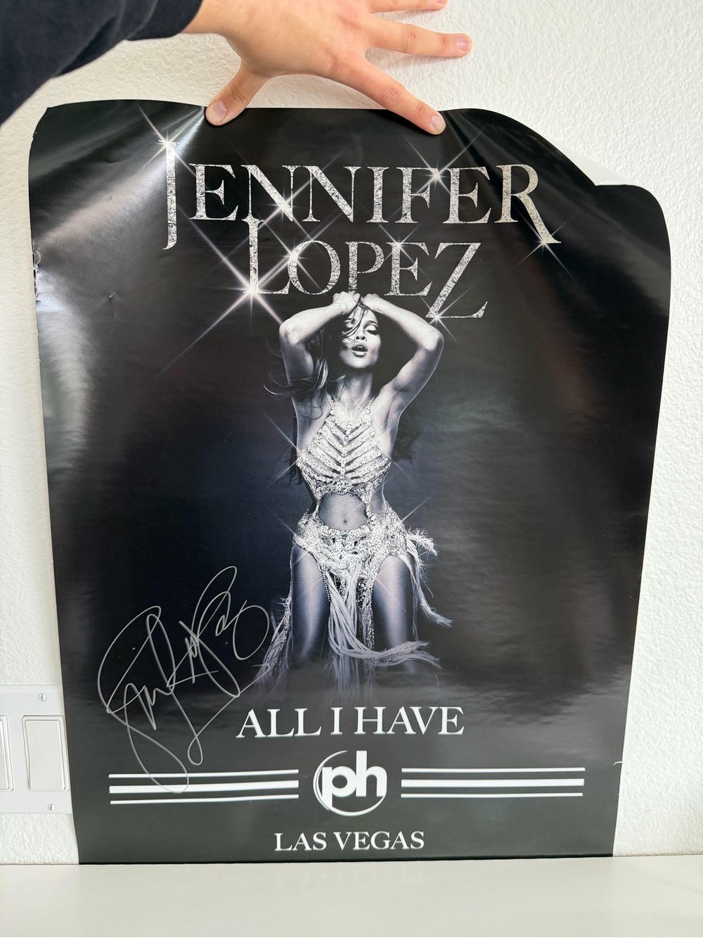 Jennifer Lopez All I Have Tour Signed Poster